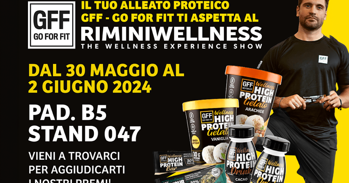 Dal 30 maggio al 2 giugno 2024, vieni a trovarci al Rimini Wellness!